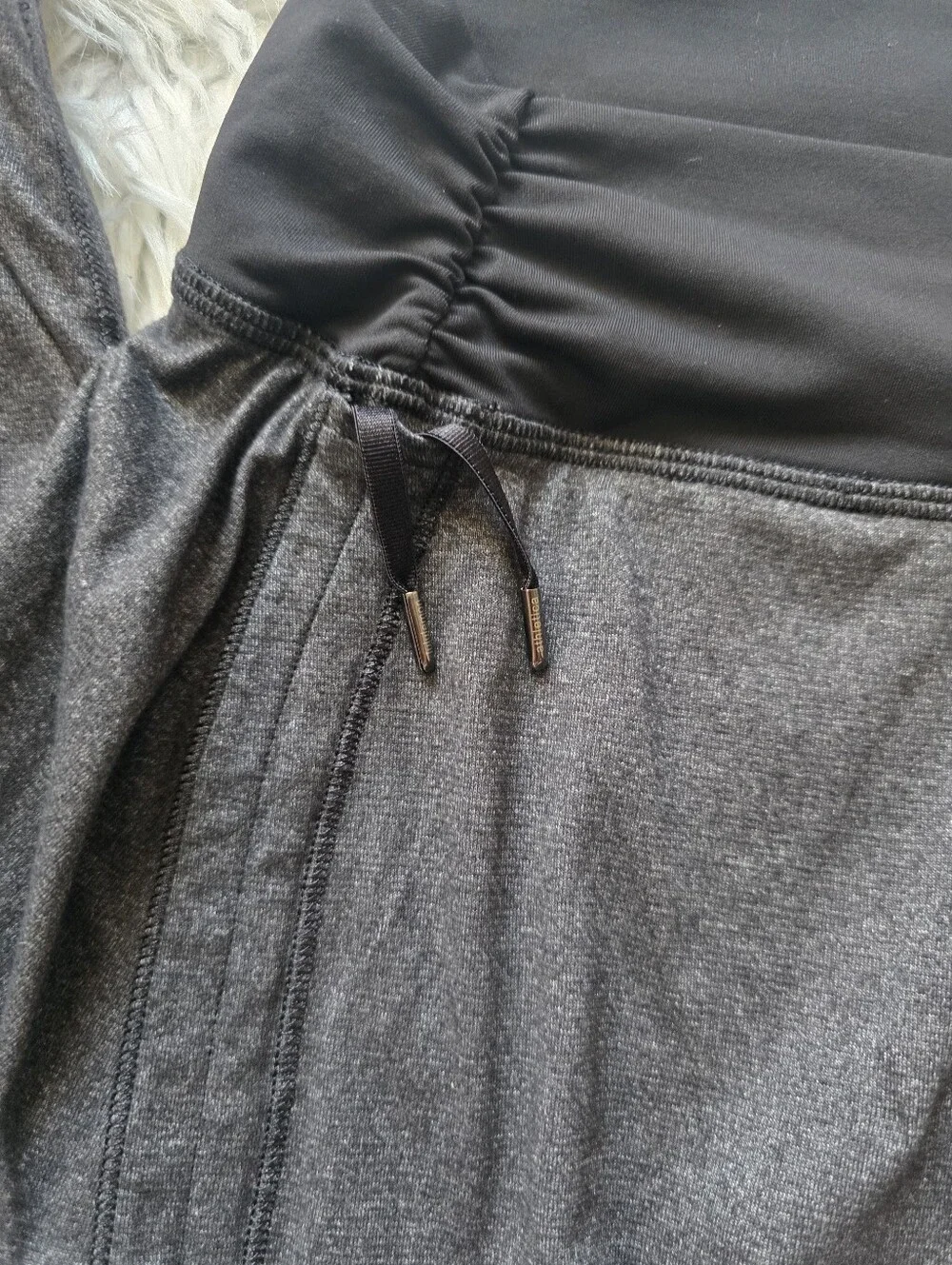 lululemon athletica Black and Charcoal Active Tank Top with Skirt